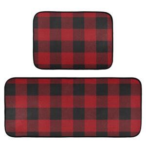 christmas kitchen rugs and mats,christmas kitchen mat for kitchen bathroom merry christmas red black buffalo plaid