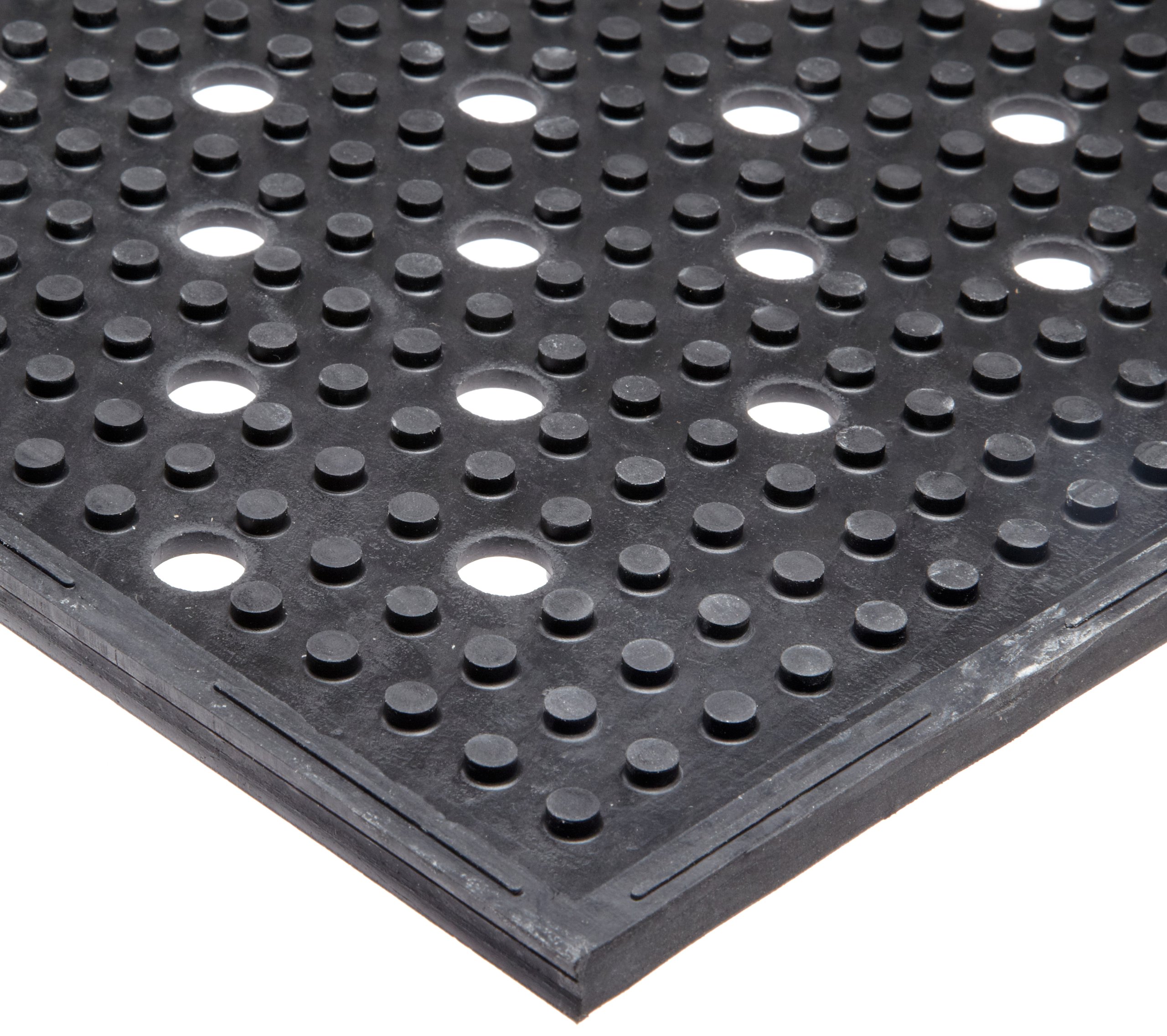 NoTrax T23 Multi-Mat II Reversible Rubber Drainage Mat, 2' X 3' Black