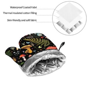 Mushroom Gifts Pot Holders Sets of 2, Non-Slip Hot Pads for Kitchen Potholders for Cooking Baking BBQ Grilling (2-Piece Sets)