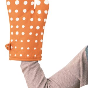 Blue Q Oven Mitt, Fuck, I Love Cheese. Super-Insulated Quilting, Natural-Fitting Shape, 100% Cotton, Orange, 12.5" h x 7.5" w