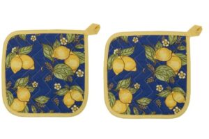 now designs basic potholders, provencal yellow, set of 2