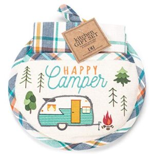 happy camper potholder gift set