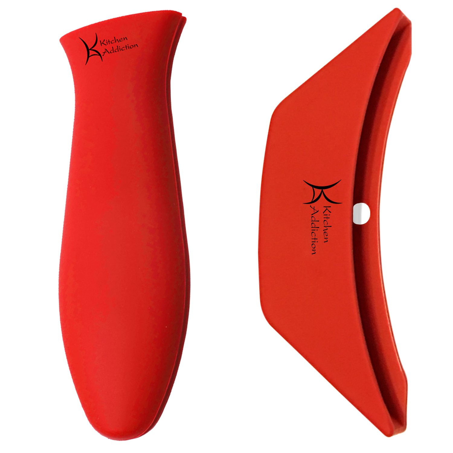 Combo Pack - Silicone Handle Holder Sleeve Plus Silicone Assist Handle (Red)