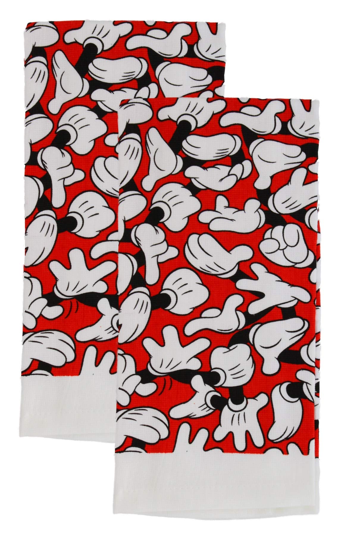 Disney 100% Cotton Kitchen Towels, 2pk, Perfect for Drying Dishes & Hands, Absorbent, Light Weight, and Adorable