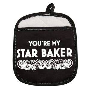 zjxhpo you’re my star baker pot holder baking gift oven pads pot holder for for cooking or baking (star baker)