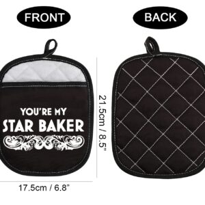 ZJXHPO You’re My Star Baker Pot Holder Baking Gift Oven Pads Pot Holder for for Cooking or Baking (Star Baker)