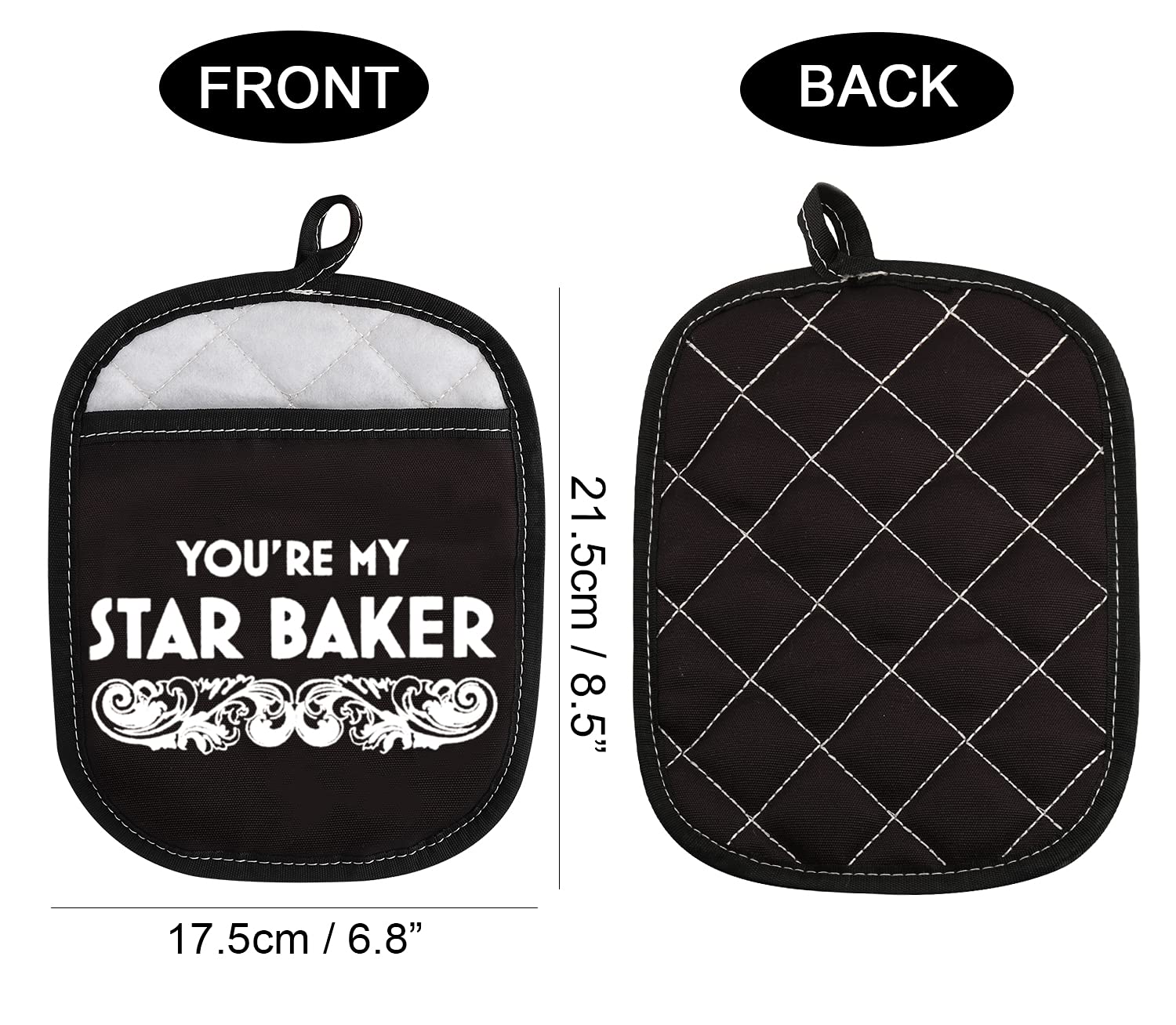 ZJXHPO You’re My Star Baker Pot Holder Baking Gift Oven Pads Pot Holder for for Cooking or Baking (Star Baker)