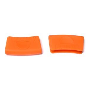 TECHEF - Silicone Pot Holders/Pinch Grips/Oven Mitts/ (Orange, Set of 2)/ Made in Korea