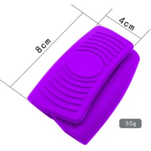 2 Pairs Silicone Assist Handle Holder Grip，Heat Resistant Scald-Proof Insulated Sleeves Cover Tools for Hot Frying Pans, Griddles, Skillets, Oven Trays (Model-1)