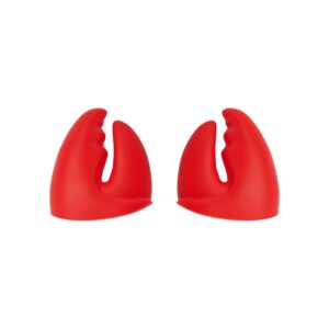 genuine fred pot pinchers silicone pot holders,red
