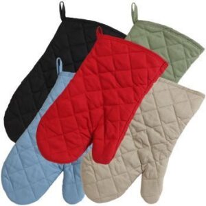 set of 5 home store cotton oven mitts kitchen linens collections textiles