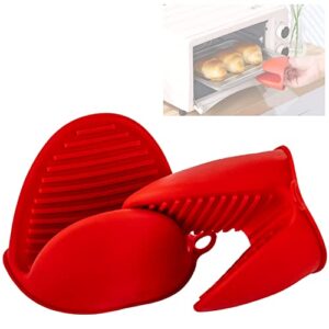 mini oven gloves silicone,silicone oven mitts heat resistant,cooking pinch mitts potholder for kitchen cooking & baking
