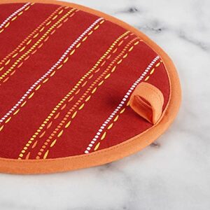 Fiesta Sierra Pot Holder 2-Pack Set, Red/Orange/Yellow, 8"x10" Oval