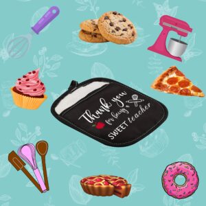 Teacher Appreciation Gift Thank You for Being A Sweet Teacher Oven Pads Pot Holder with Pocket (Being a Sweet Teacher)