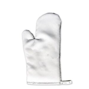 10 pack | blank sublimation oven mitt | heat resistant polyester oven mitt for sublimate printing | white kitchen glove