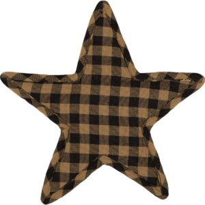 vhc brands, black star, cotton, 10", star trivet, black