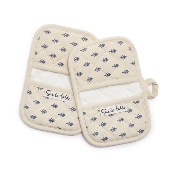 Sur La Table Tulip Mini Mitts, Set of 2, White