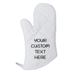 oven mitt kitchen accessories custom personalized text bbq & grill glove polyester & cotton