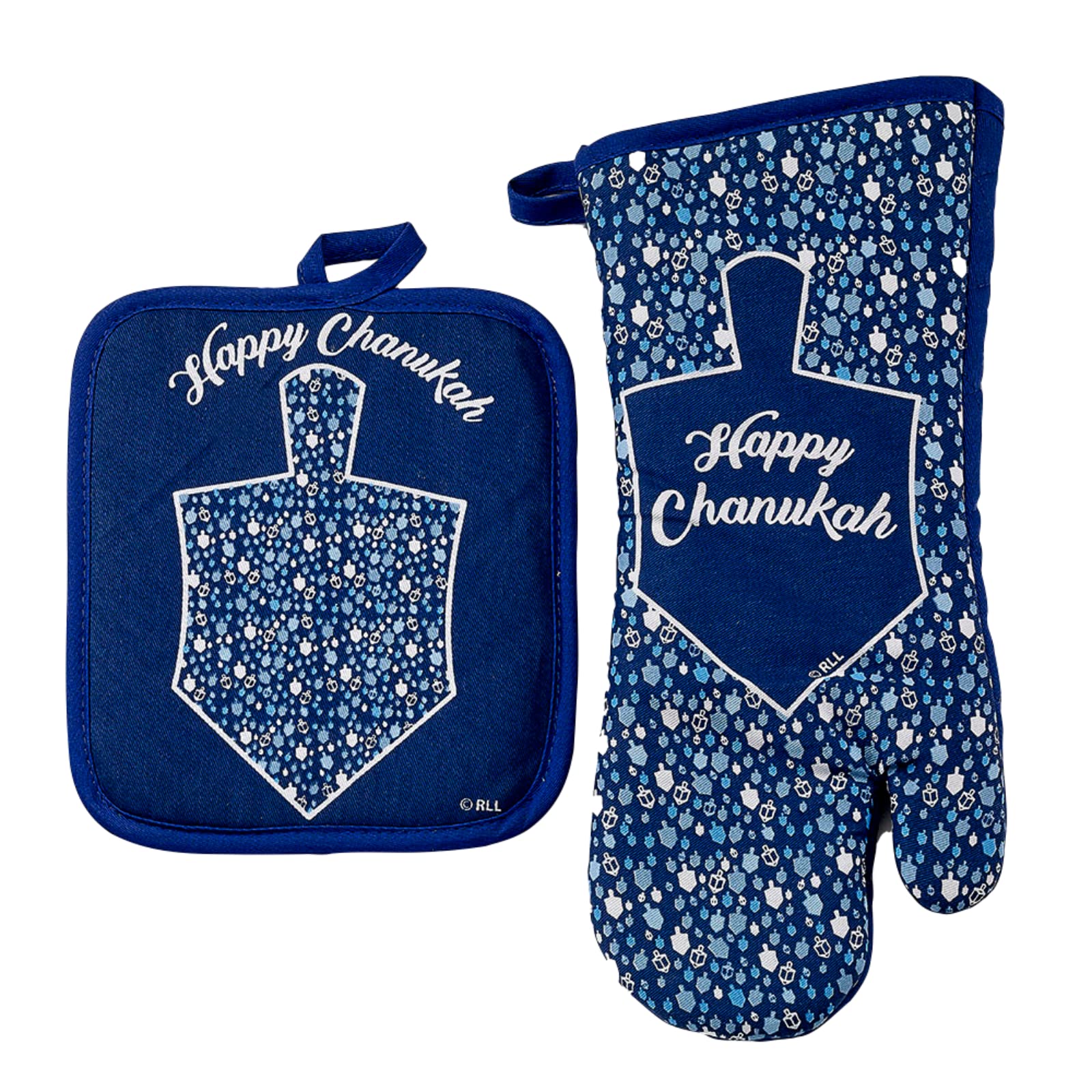 Rite Lite Chanukah Mosaic Two Piece Chanukah Hostess Set, Comes with Pot Holder and Oven Mitt, Great Hanukkah Cooking Gift!