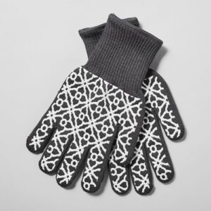 sur la table small tile oven gloves, set of 2, gray