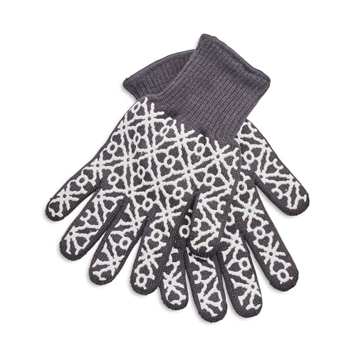 Sur La Table Small Tile Oven Gloves, Set of 2, Gray