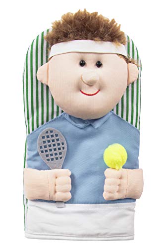 Ritz Kitchen Friends Novelty Cotton Oven Mitt, Great Housewarming Gift, Kitchen Decoration, Gifts for Men, 6" x 11", Tennis Boy, Single Unit