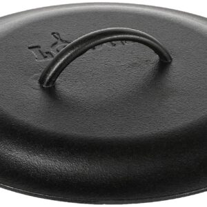 Lodge L10SC3 Cast Iron Lid, 12-inch & Silicone Hot Handle Holder - Red Heat Protecting Silicone Handle for Cast Iron Skillets with Keyhole Handle