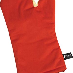 San Jamar CTC17 Cool Touch Conventional Oven Mitt Heat Protection up to 500° F, 17" Length, Red