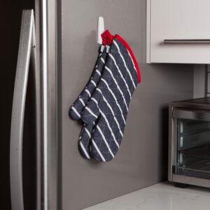 Now Designs Basic Oven Mitt, Butcher Stripe - 6.5 x 13 in | Set of 2