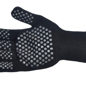 Nouvelle Legende Extreme Heat Flame and Cut Resistant Aramid Flexible Hot Gloves with Silicone Dots 2 Pack