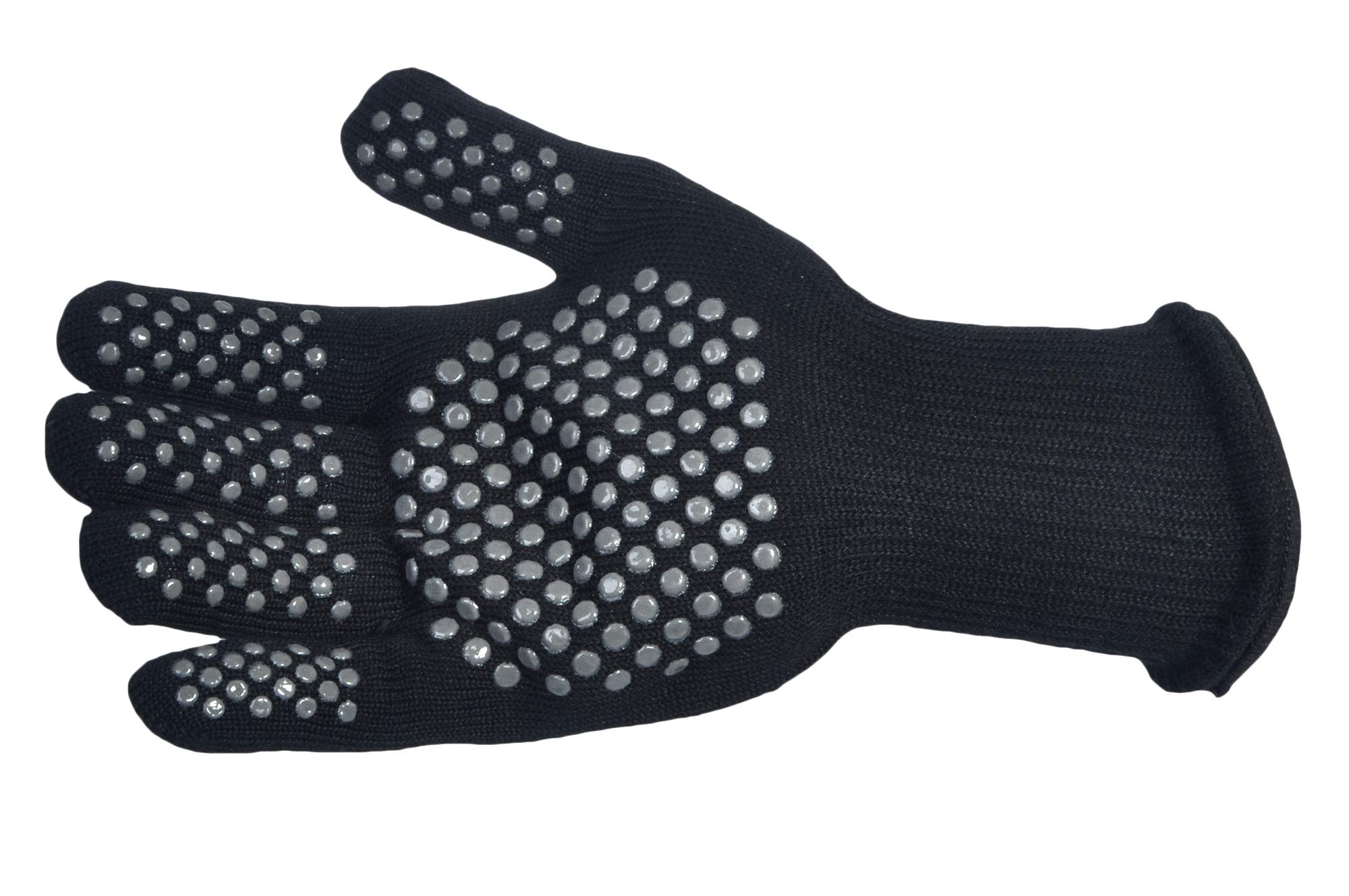 Nouvelle Legende Extreme Heat Flame and Cut Resistant Aramid Flexible Hot Gloves with Silicone Dots 2 Pack