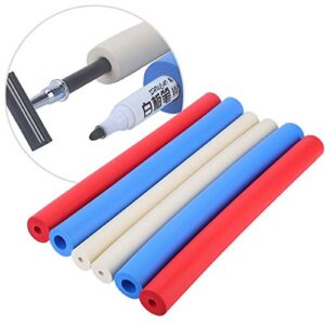 6Pcs Foam Grip Tubing, Non-slip Foam Handle Sleeve Foam Support Grip Tubing Collision Handle Cover Provides Wider Larger Grip Pipe Tool for Utensils, Pens, Pencils, Toothbrushes