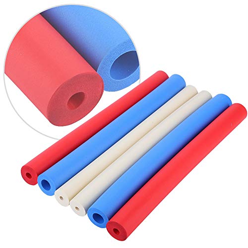 6Pcs Foam Grip Tubing, Non-slip Foam Handle Sleeve Foam Support Grip Tubing Collision Handle Cover Provides Wider Larger Grip Pipe Tool for Utensils, Pens, Pencils, Toothbrushes