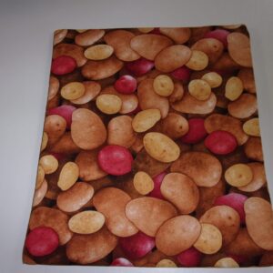 Microwave Red and Tan Baked Potato Bag Kitchen Utensil Handmade Cookware ALL Cotton