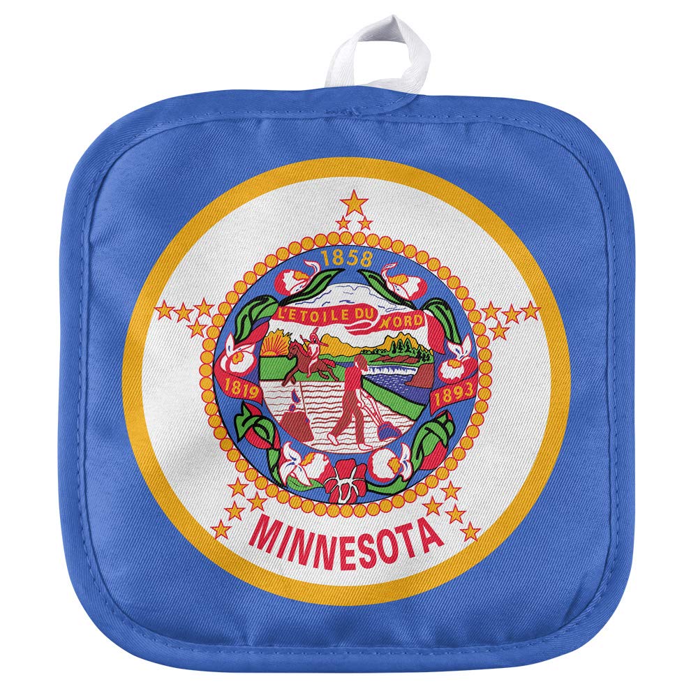 Minnesota Flag Pot Holder for Indoor/Outdoor Kitchen and BBQ