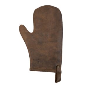 hide & drink, oven glove, cookware, heat protection, kitchen and bakery supplies, home essentials, full grain leather, handmade, bourbon brown