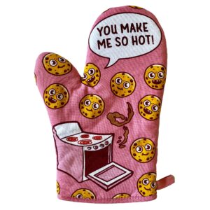 you make me so hot oven mitt funny baking cookies novelty kitchen glove funny graphic kitchenwear food funny adult humor novelty cookware multi oven mitt