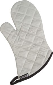 san jamar 801sg15 silicone temperature protection oven/freezer mitt, 15" length, silver