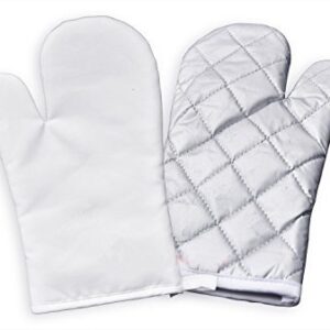Blank Oven Mitts Sublimation Set 2 Pieces ( both are right-handed glove ) Heat Thermal Transfer Polyester Logo Image printing