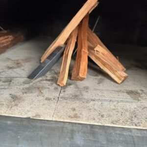 Wood Oven Andiron Log Holder