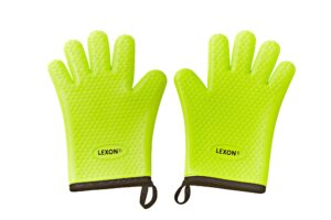lexon silicone cooking gloves heat resistant oven mitts