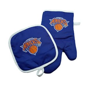 new york knicks oven mitt/potholder blue