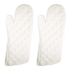 new, 17-inch terry cloth oven mitt, oven mitts, heat resistant to 600° f, set of 2