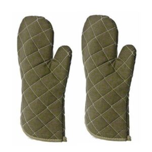 15 inch flame resistant oven mitts flame retardant up to 400°f set of 2