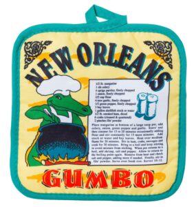 new orleans gumbo recipe souvenir pot holder