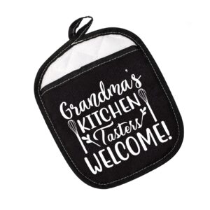 best grandma gift grandma pot holders grandma's kitchen tasters welcome potholders (grandma's kitchen)