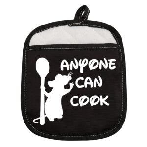 zjxhpo cooking gift anyone can cook hot pads oven pads pot holder for cooking lover (anyone can cook)