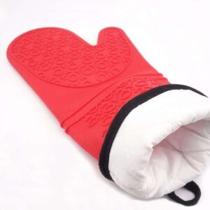 Long Silicone Oven Mitts Set: Featuring Non-Slip Grip, Resistance to Heat, Ease of Cleaning, Perfect for Grilling, Baking, and Various Other Culinary tasks.