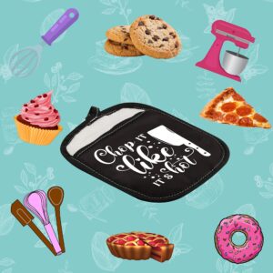 Chop It Like Its Hot Oven Pads Pot Holder Novelty Gift Friend Kitchen Present New Home Present (Chop IT Like It's hot)