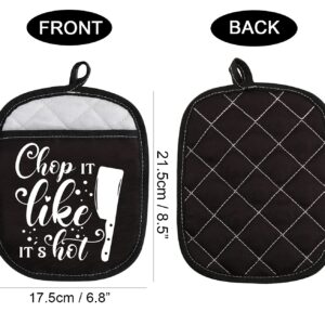 Chop It Like Its Hot Oven Pads Pot Holder Novelty Gift Friend Kitchen Present New Home Present (Chop IT Like It's hot)